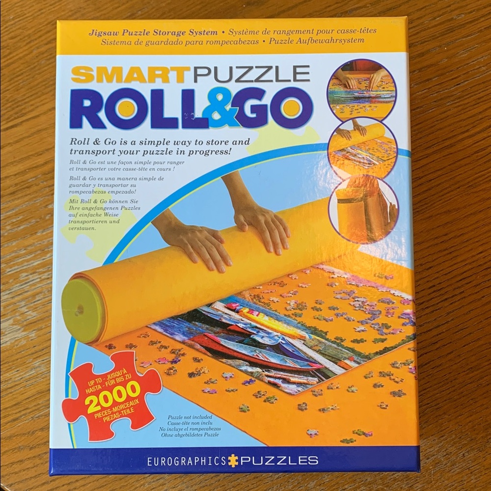 💛3/40$ SmartPuzzle Roll & Go Jigsaw Puzzle Storage Mat - Orange